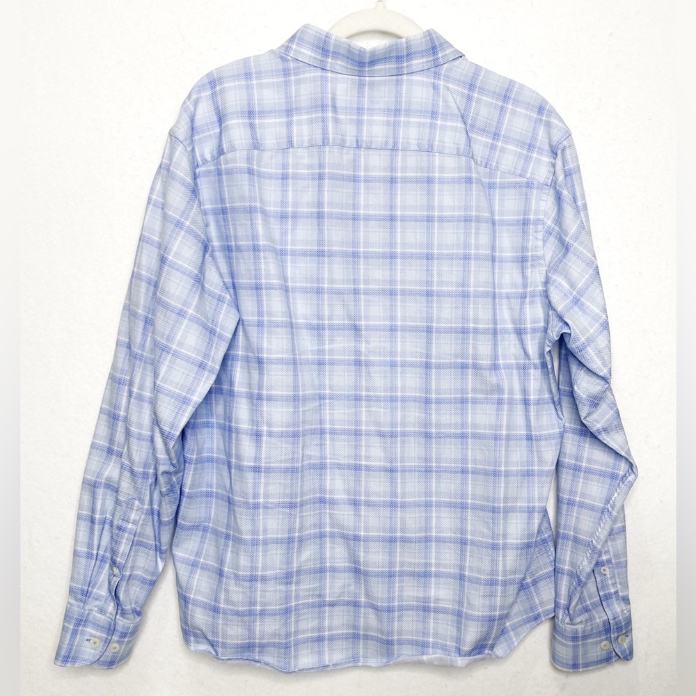 UNTUCKit Men's Button Up Shirt Pinord Style #40649 Size Large Blue Plaid Cotton - Picture 2 of 7